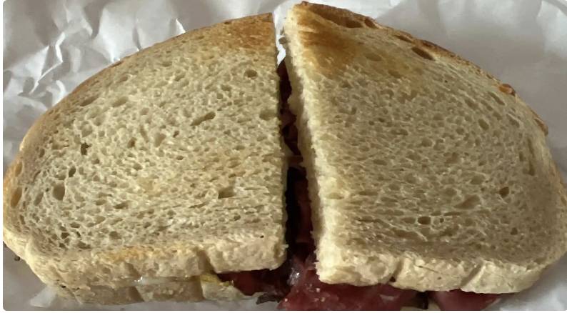 1. Cold Lean Roast Beef Sandwich