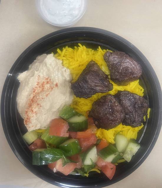 #10 Lamb Kabob Rice Bowl