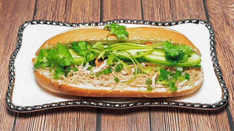 10) Shredded Pork Skin Sandwich (Bì Mặn)