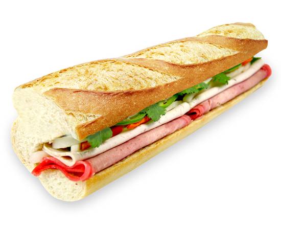 #17 Jambon and Pork Roll Baguette Sandwich