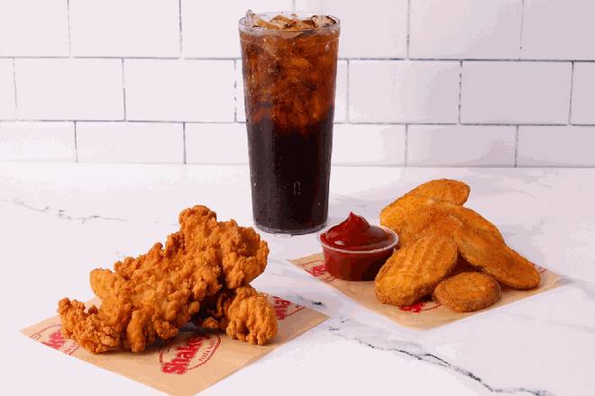 2 Piece Chicken Strips & Mojo®s.
