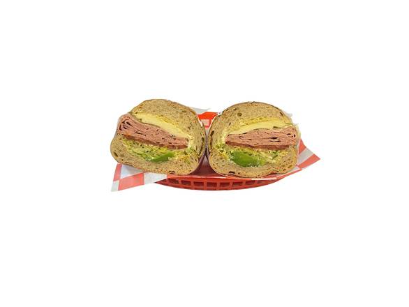 #26 Veggie Patty W Spicy Bombay Sauce & Pepper Jack