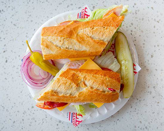 #27 Turkey Club with Bacon Baguette Sandwich