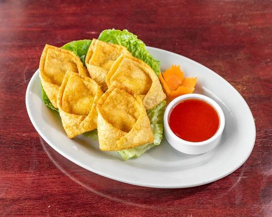 3. Cream Cheese Puff Wontons (5 pcs)
