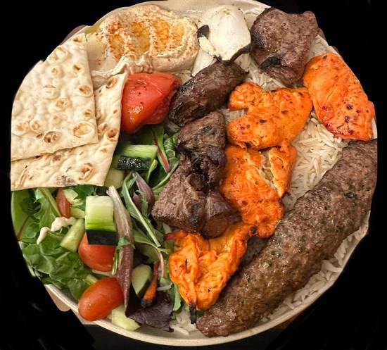 3 Kabob Plate