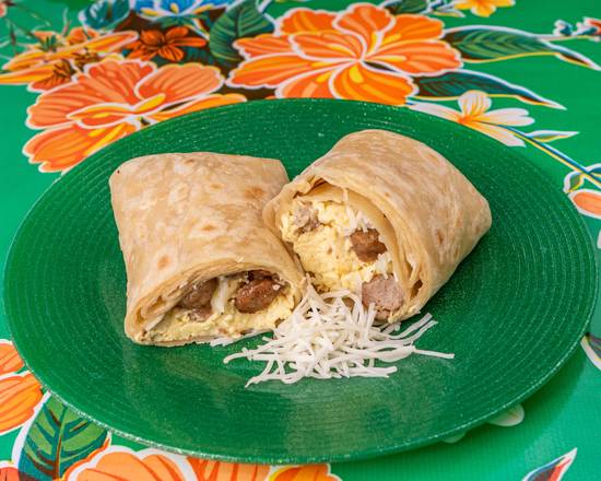 45. Eggs & Sausage Burrito