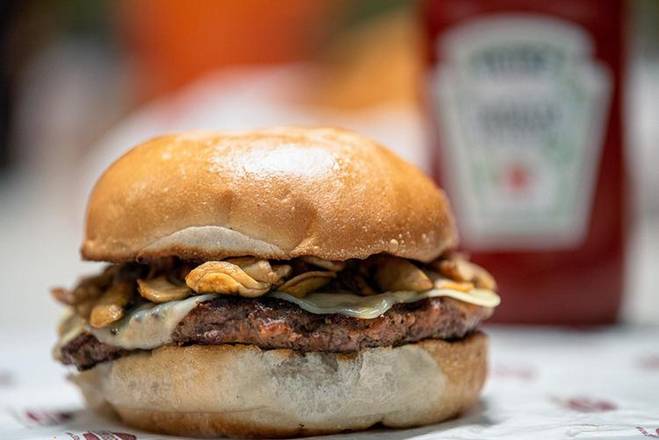 4.Mushroom Swiss Burger