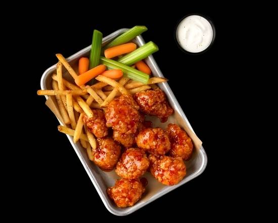 50 Pcs Boneless Wings And Your Choice Of Dipping Sauce,