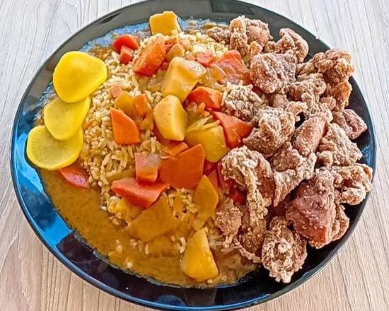 #9. popcorn chicken curry rice