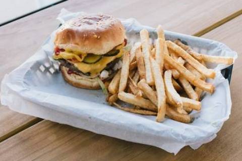 All-American Cheese Burger Combo