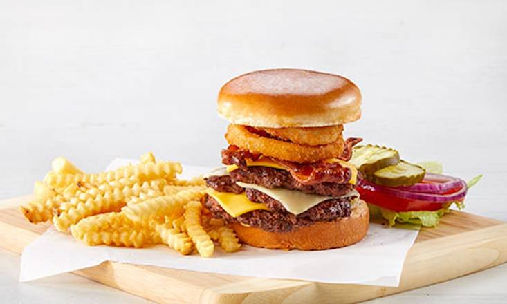 All-World Triple Cheeseburger