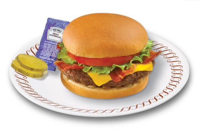 ANGUS 1/4 LBS HAMBURGER  WITH BACON