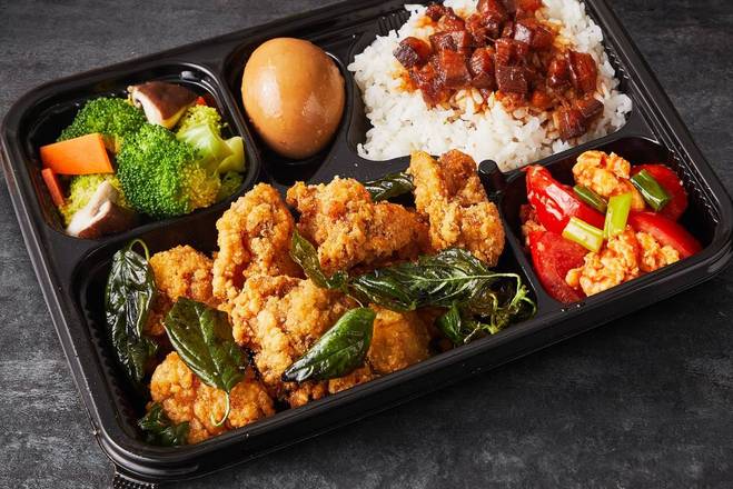 B3é¹¹é…¥é›žé£¯Popcorn Chicken Rice Plate