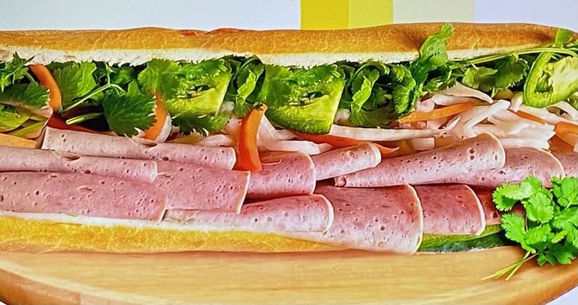 B5. Pâté & Pork Roll Sandwich (Bánh Mì Pate Chả Lụa)