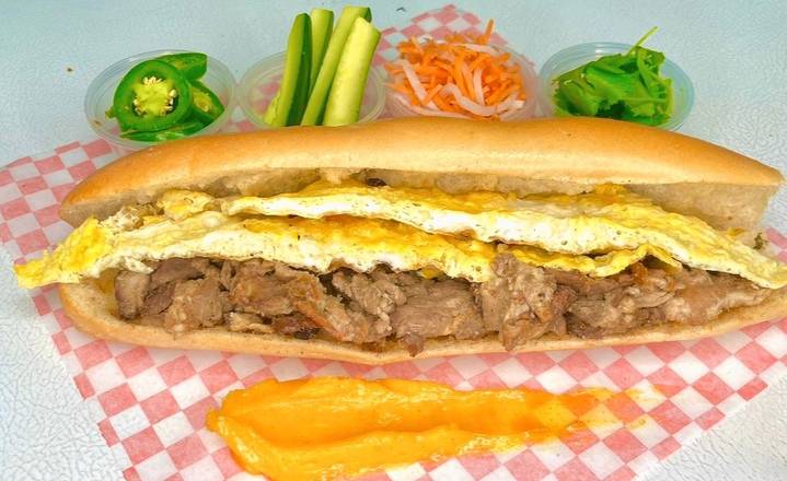 B7. Grilled Pork And Egg Sandwich