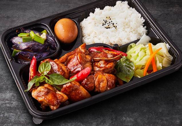 B7ä¸‰æ¯é›žé£¯Basil Teriyaki Chicken Rice Plate