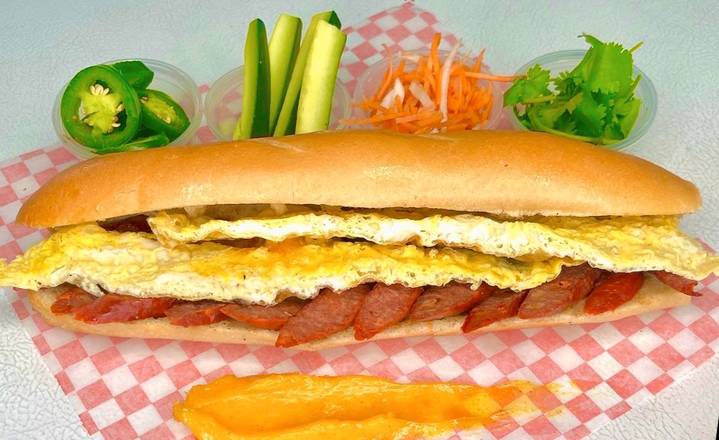 B8. Chinese Sausage And Egg Sandwich