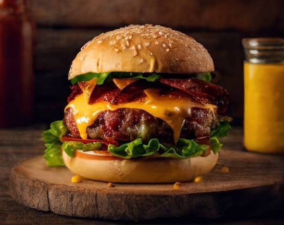 Bacon Macaroni and Cheese Burger
