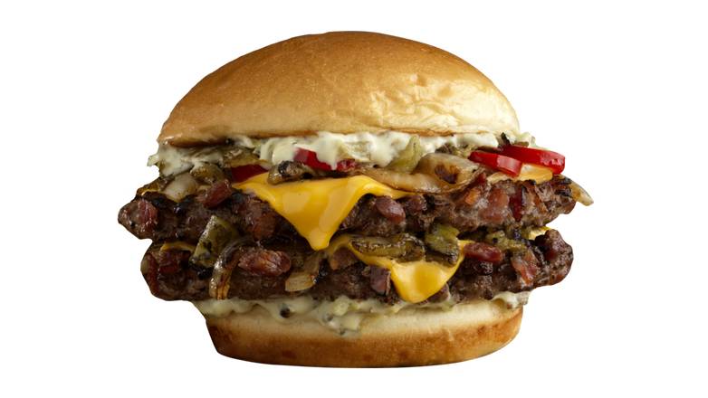 Bacon Smashed Hatch Chile Burger