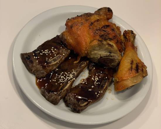 BBQ Chicken & Beef Short Ribs