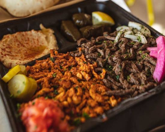 Beef & Chicken Shawarma Plate