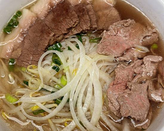 Beef Pho noodle soup