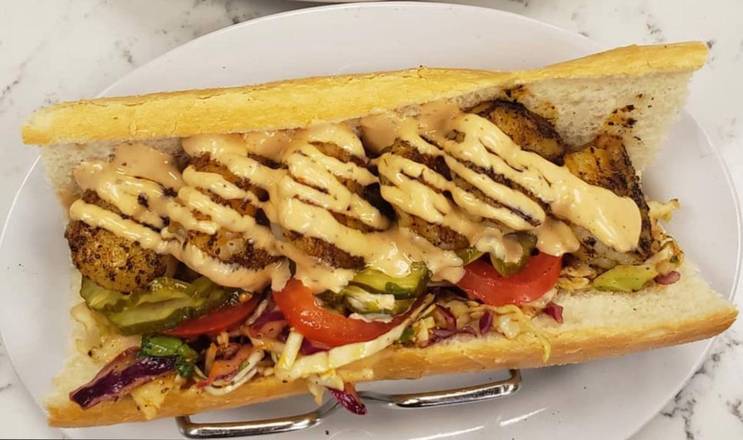 Blackened Shrimp Po' Boy