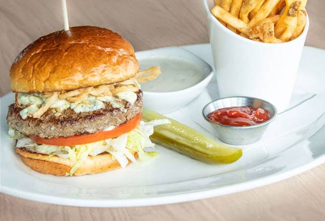 Bleu Cheese & Crispy Onion Burger*