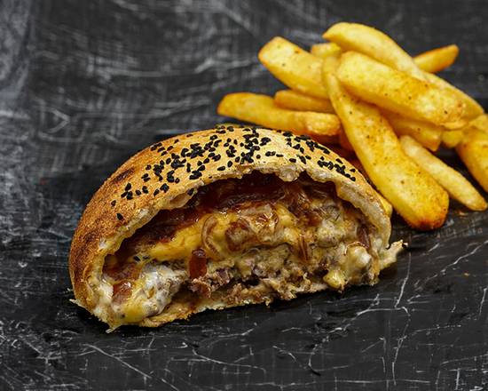 Blue Cheese Burger & Fries
