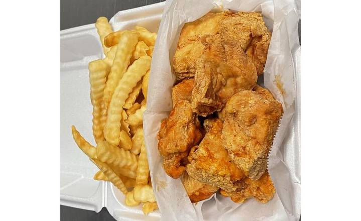 Boneless 15pcs Wings w.Fries/Drink