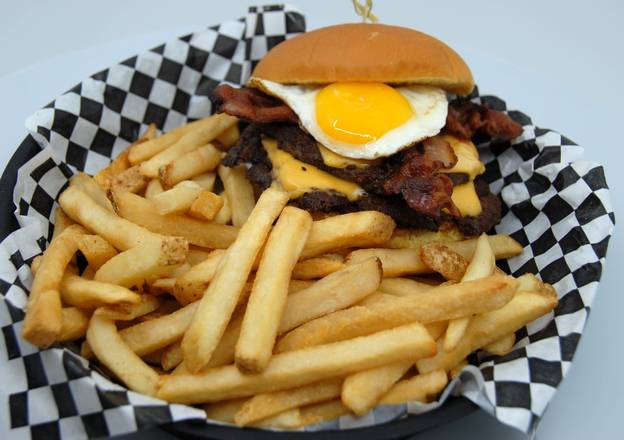 Breakfast Burger (1/4 Lb Single or 1/2 Lb Double)