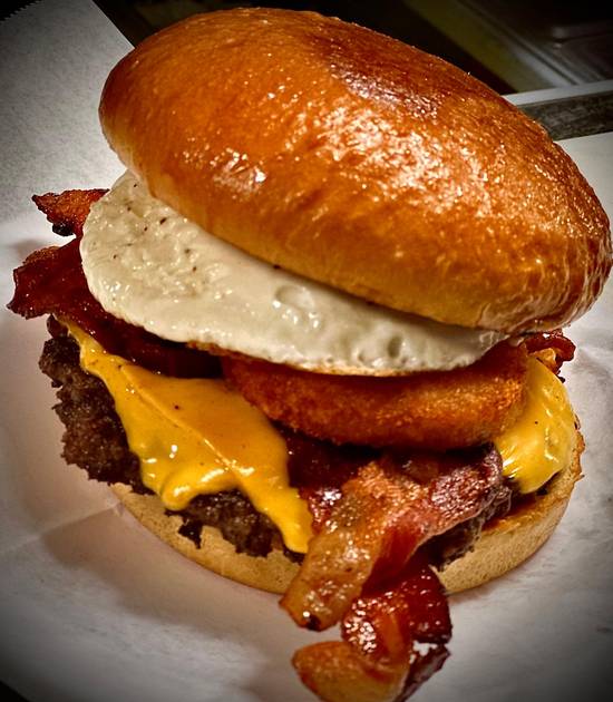 Breakfast burger