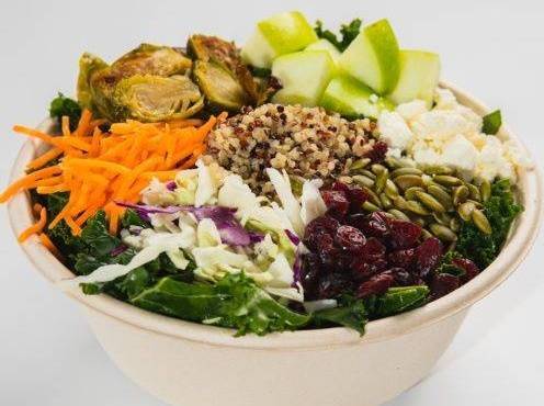Brussels, Kale, and Quinoa Salad