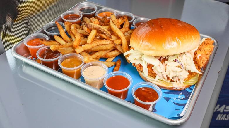 Build Your Own Chicken Sandwich, Fresh Cut Fries & Fried Oreos Combo