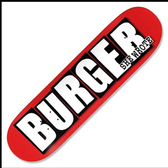 Burger She Wrote Nuge Pro Model by Baker Skateboards