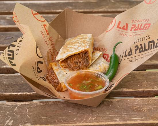 Burrito Con Todo (Birria, Frijoles, and Queso)