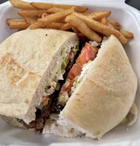 Cajun Mushroom Swiss Burger