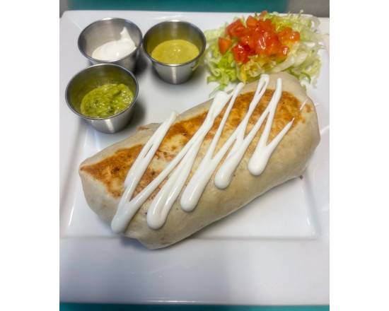 Carne Enchilada (Marinated Pork) Burrito