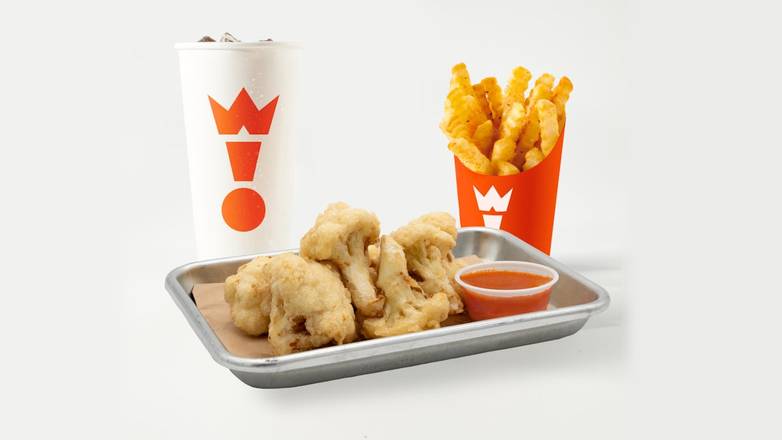 Cauli-Wings, Fries & Drink