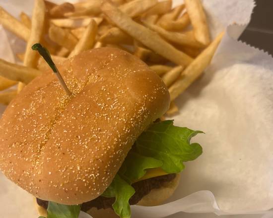 Cheese burger & fries