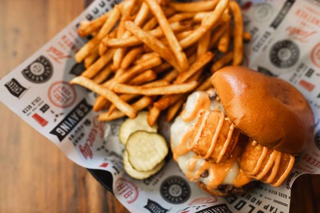 Cheese Curd Cheese Burger