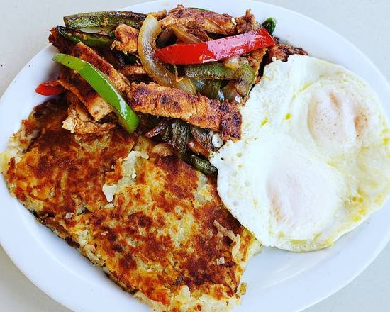 Chicken Fajitas and Eggs