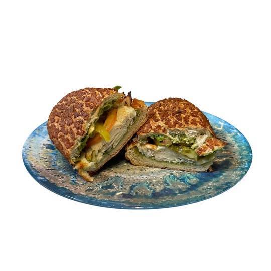Chicken Pesto Avocado Sandwich