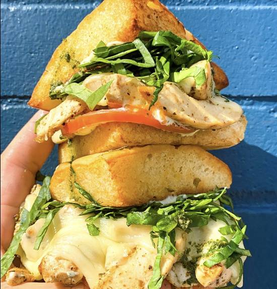 Chicken Pesto Melt Sandwich