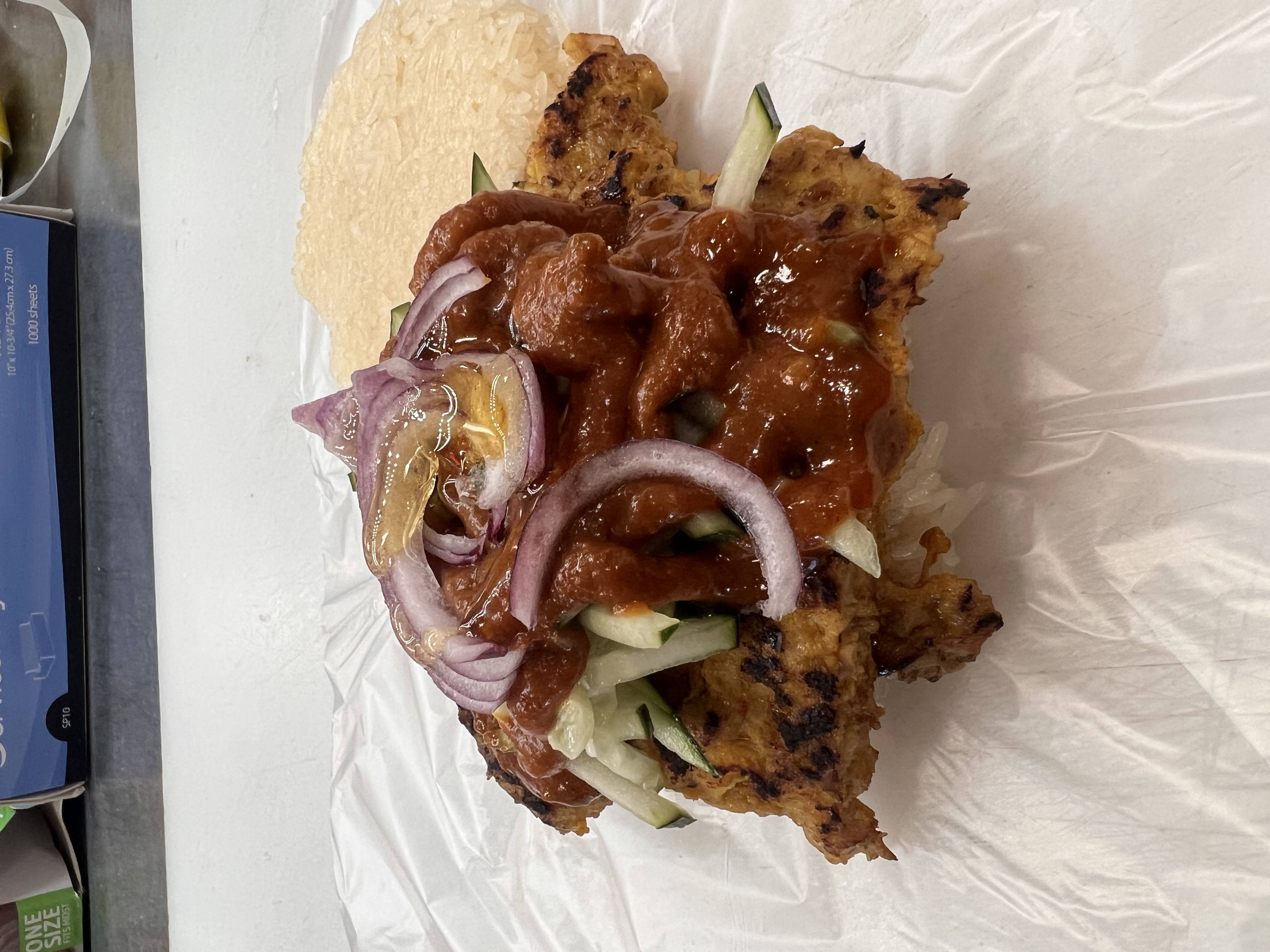Chicken Satay Burger