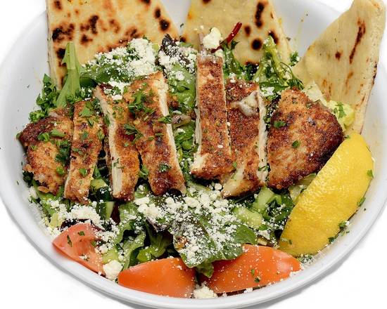 Chicken Schnitzel Salad