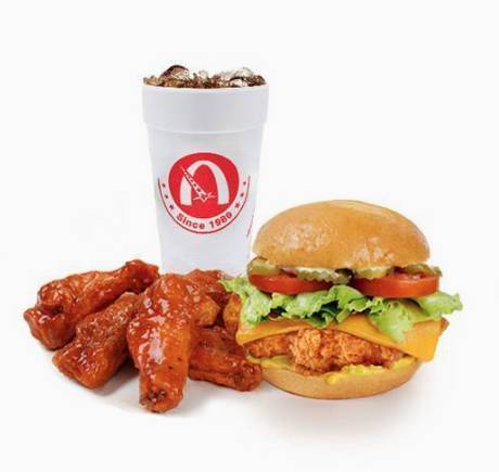 Chicken Tender Sandwich and 5pc Wings Combo