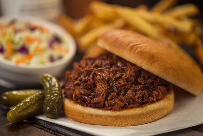 Chopped Beef Brisket Sandwich