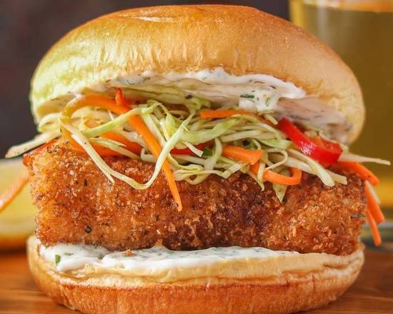 Cod Fish Battered Burger