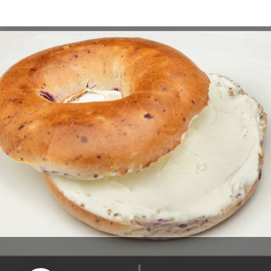 Cream cheese Bagel